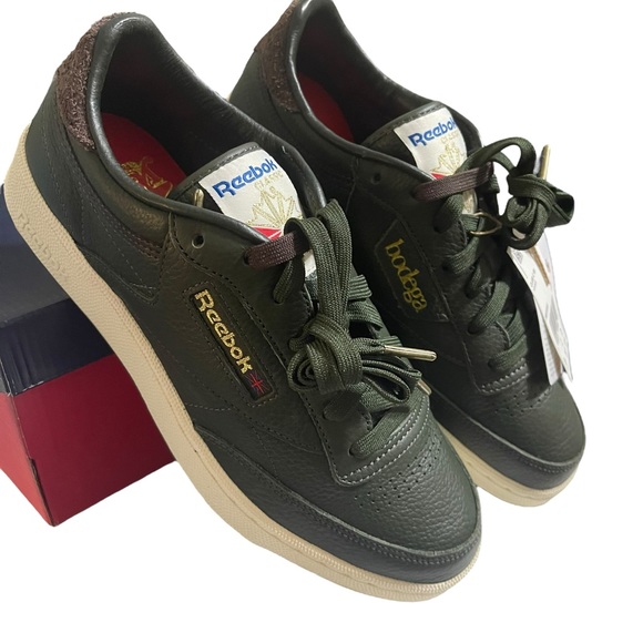 Reebok x Bodega Club C 85 forest leather sneaker  Size 8/8.5 - Picture 2 of 10